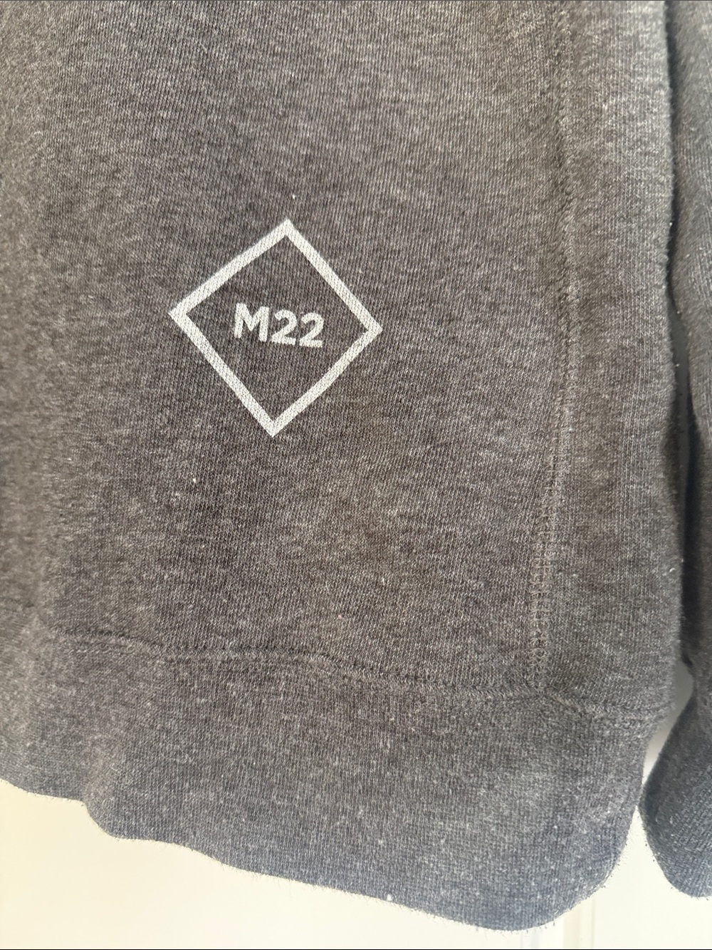 M22 Hoodie Sweatshirt - Charcoal Gray XL - Picture 11 of 11